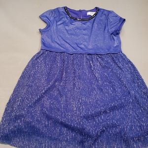 Disney Dress, Electric Blue Shimmer, 7/8